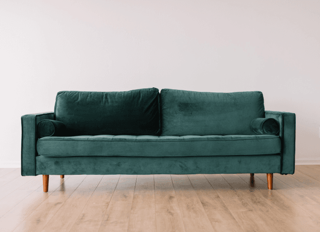 green couch